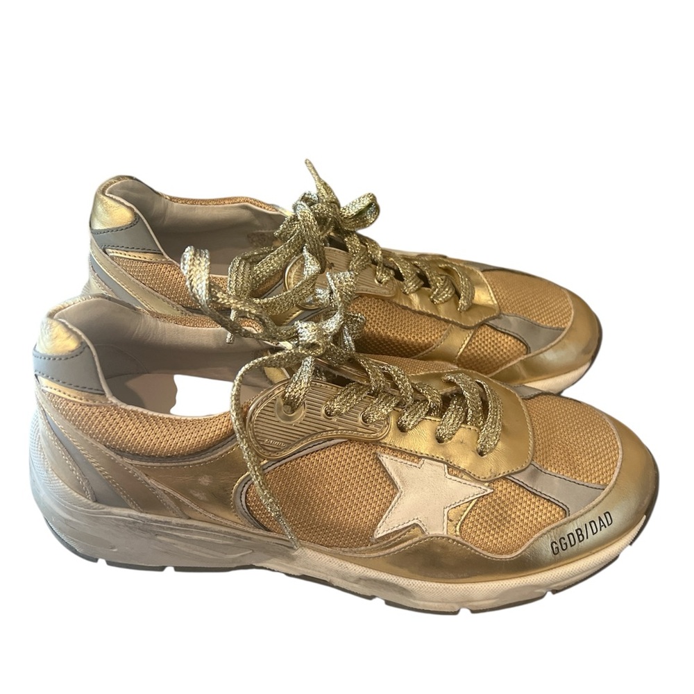 Golden Goose Gold Athletic Shoes